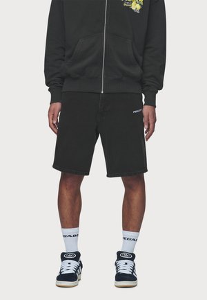 Jeans Shorts - black denim
