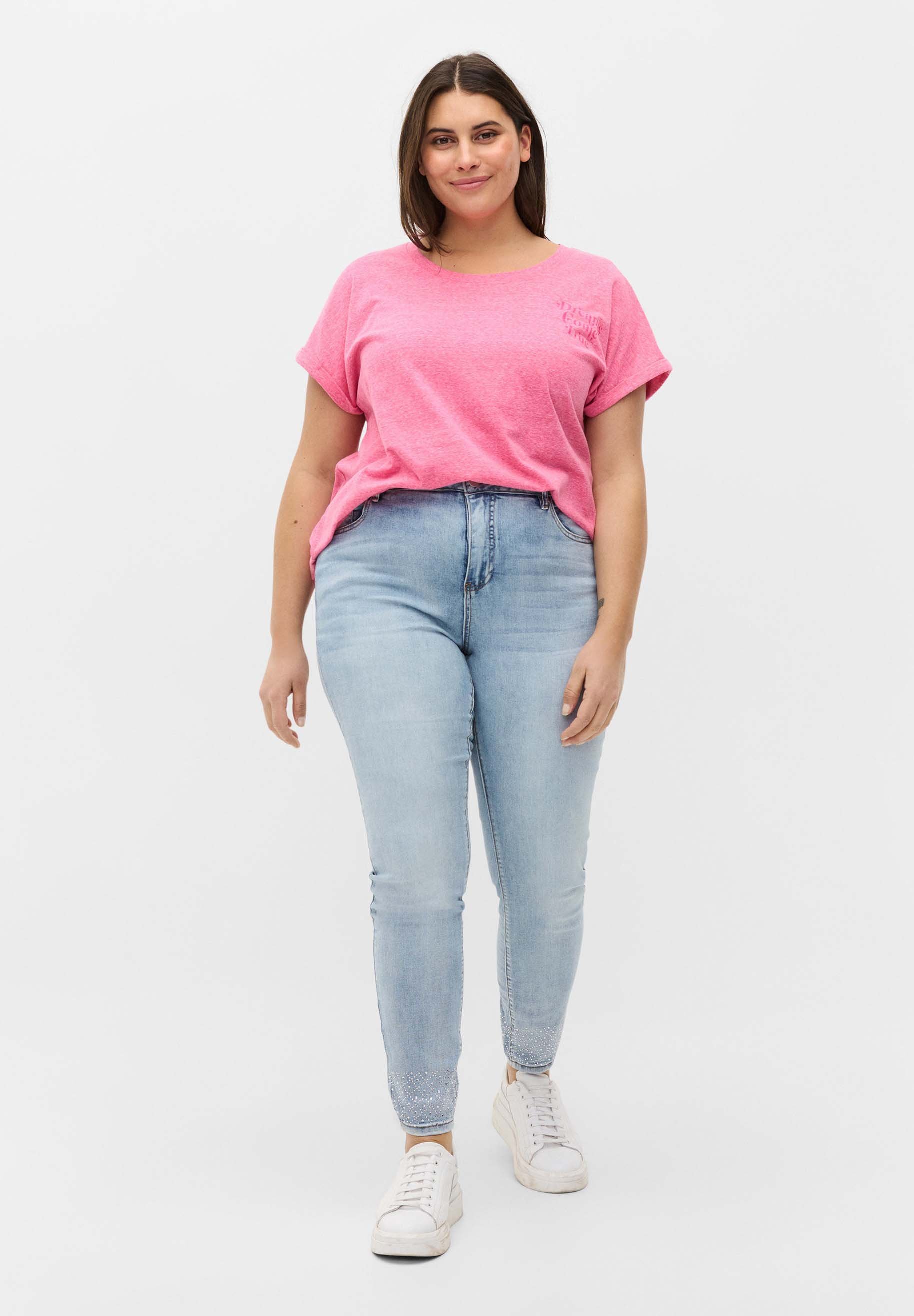 Zizzi Jeans slim fit - light blue/celeste - Zalando
