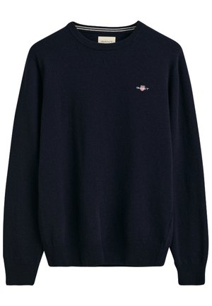 GANT SUPERFINE CREW NECK - Neule - marine