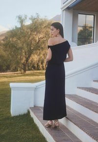 Next SLEEVELESS KNOT SHOULDER COLUMN TALL REGULAR FIT - Maxi šaty - navy blue