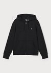 DOUBLE-KNIT FULL-ZIP HOODIE - Φούτερ με φερμουάρ - black heather