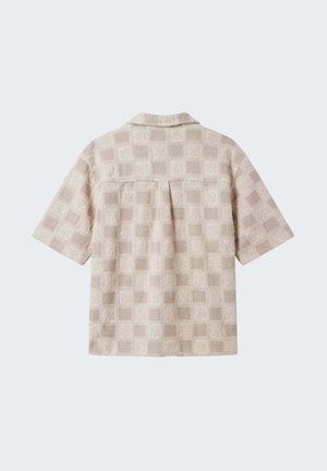 Project X Paris, CHEMISE TEXTURÉE À MOTIF CARREAUX - Camicia - beige