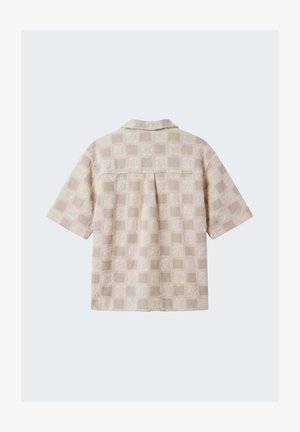 Project X Paris, CHEMISE TEXTURÉE À MOTIF CARREAUX - Camicia - beige