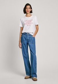 Pepe Jeans REVERSE LW - Jeans a sigaretta - oz blue rigid denim