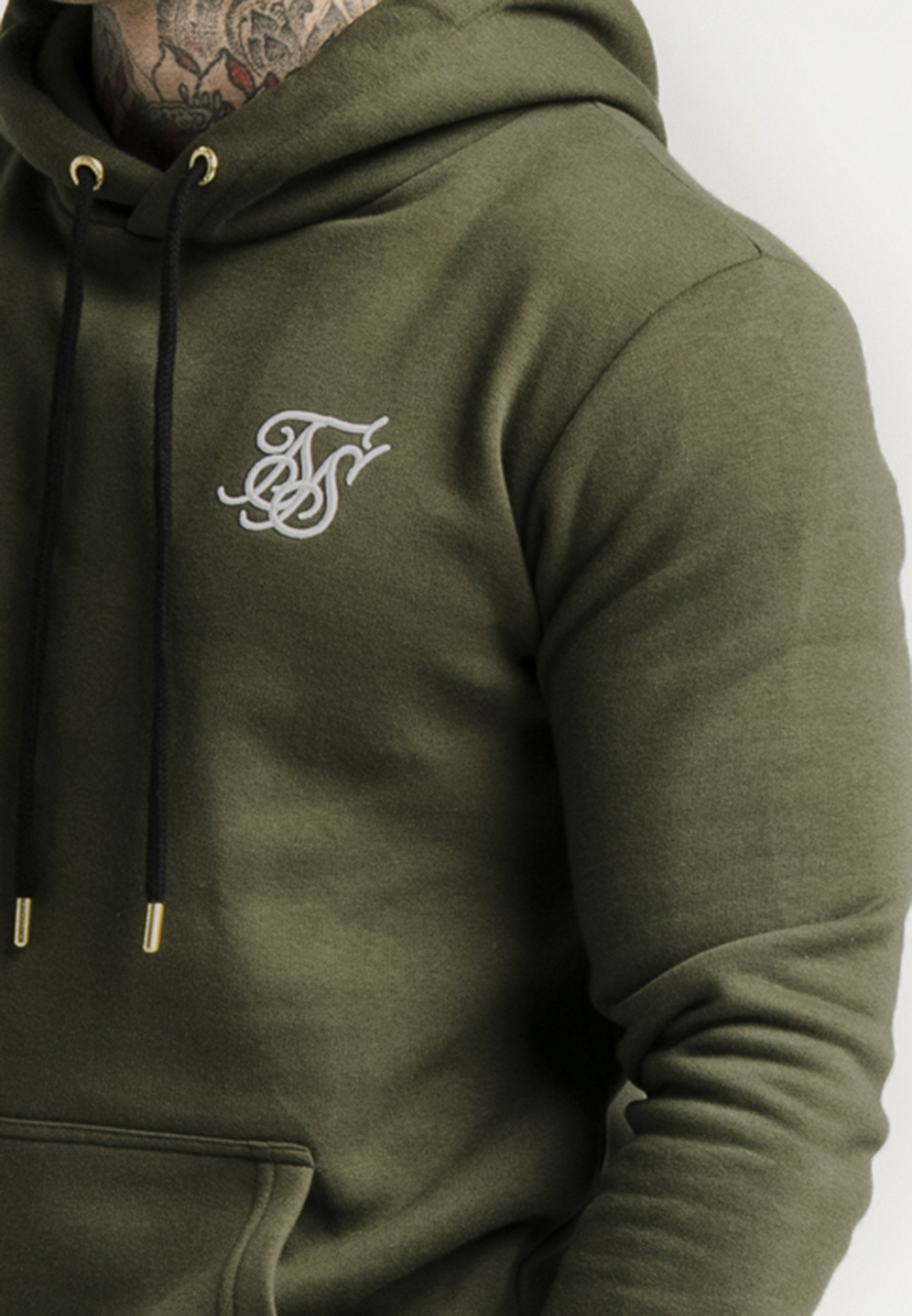 siksilk muscle fit overhead hoodie