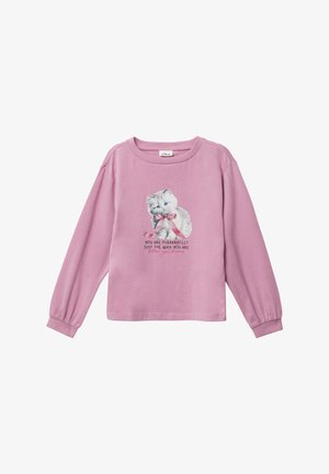 IM LOOSE FIT MIT FRONTPRINT - Top dugih rukava - rosa