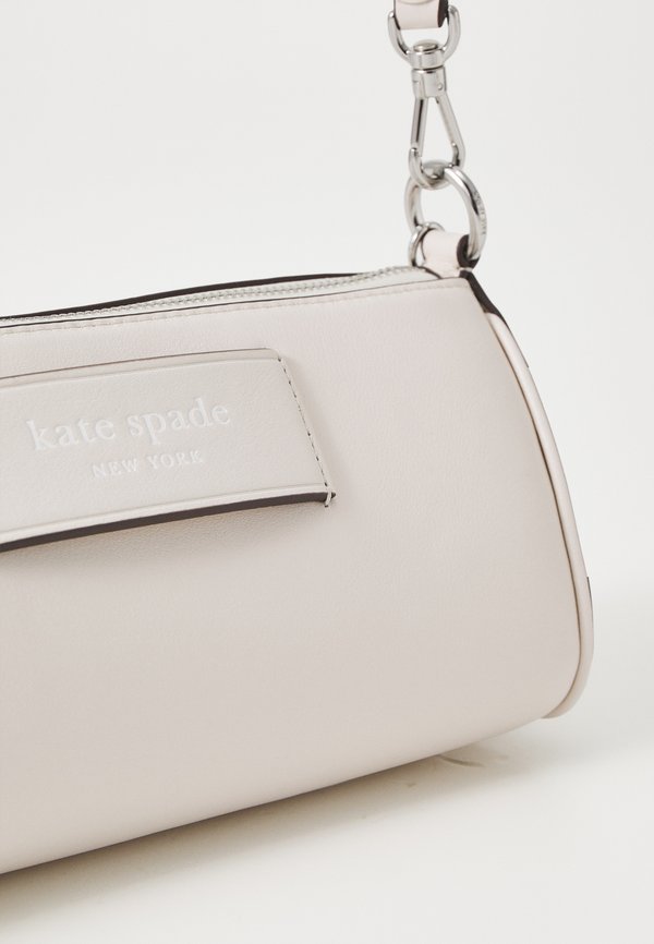 LABEL SMOOTH POCHETTE - Handbag - parchment2