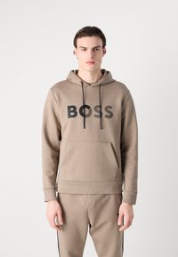 BOSS SOODY TAPE LOGO - Huppari - light pastel green