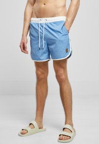 Urban Classics - RETRO - Swimming shorts - white horizonblue Thumbnail Image 1