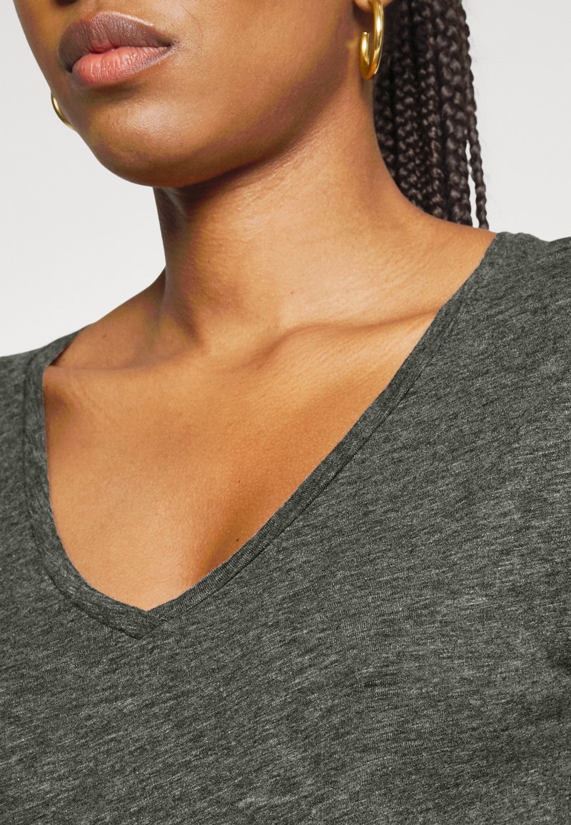 Damen T-Shirts | American Vintage T-Shirt basic anthracite chine/dunkelgrau - FE47004 Damen T-Shirts | American Vintage T-Shirt basic anthracite chine/dunkelgrau - FE47004