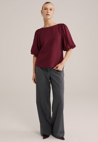 WE Fashion Blūze - burgundy red