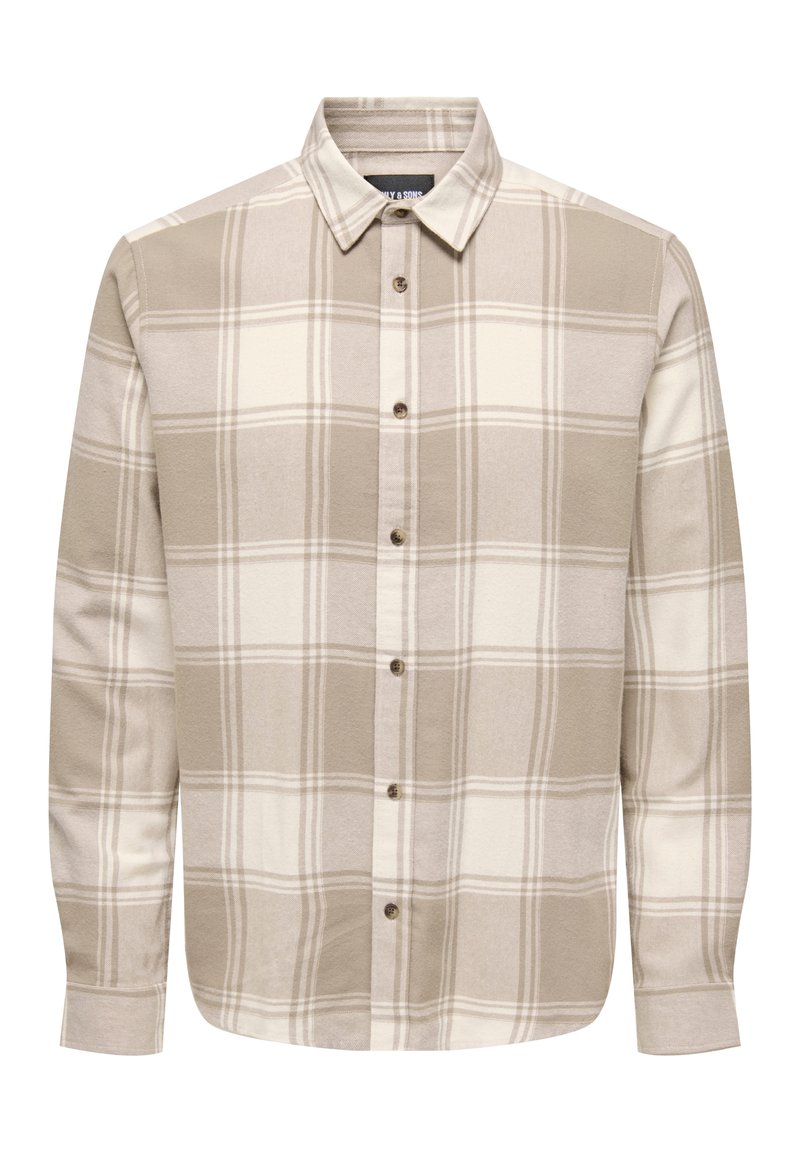 Only & Sons Only & Sons GUDMUND CHECKED NOOS - Shirt - beige