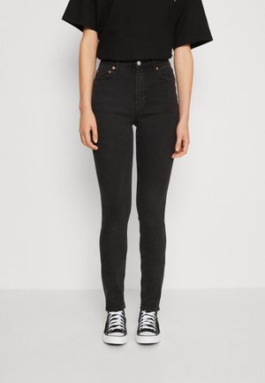 Weekday ELLIS CURVE HIGH - Džínsy skinny fit - black lux
