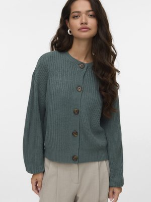 VMLEA O NECK CARDIGAN - Vesta na kopčanje - balsam green