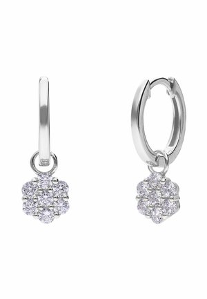 Oorbellen - silver-coloured white