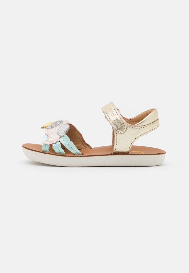 GOA TOUCAN - Sandali - platine/camel/lagon