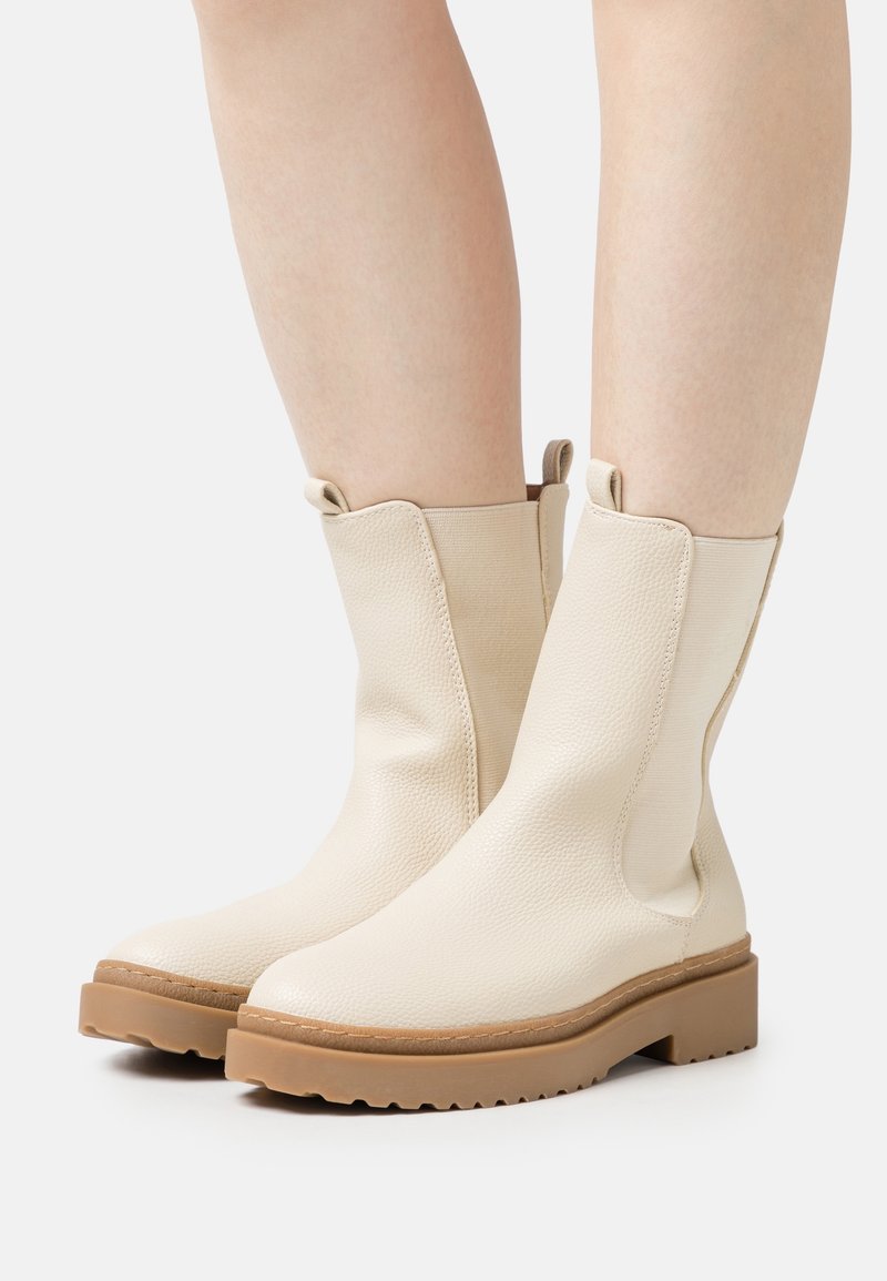 Anna Field Wide Fit Botines con plataforma - beige