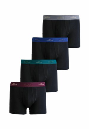 SIGNATURE COLOUR A-FRONTS FOUR PACK - Boxer alsónadrág - black rich colour waistband