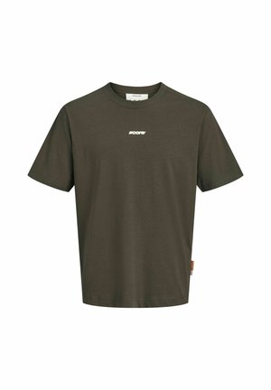 Jack & Jones, JCOCLUB BACK SCRIPT TEE SS CREW NECK SN - Μπλουζάκι με στάμπα - peat
