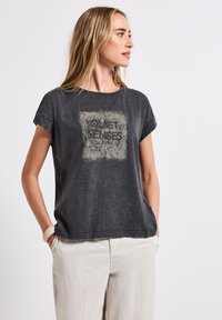 Street One - WASHED-LOOK ARTWORK  - Print T-shirt - grau Thumbnail Image 1