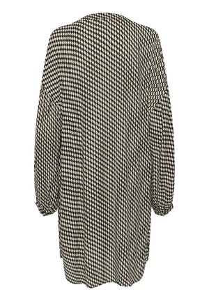 Kaffe, KARINA AMBER VNECK - Jurk - black white wavy print