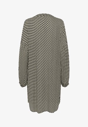 Kaffe, KARINA AMBER VNECK - Jurk - black white wavy print