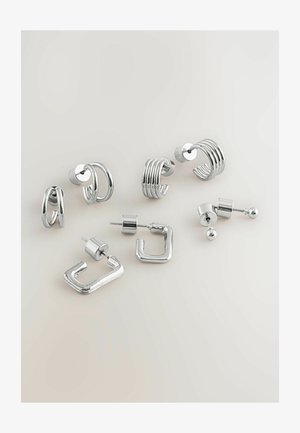 Next, 4 PACK - Earrings - silver-coloured tone