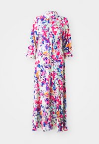 YASSAVANNA LONG SHIRT DRESS - Abito a camicia - quiet green/pink anino