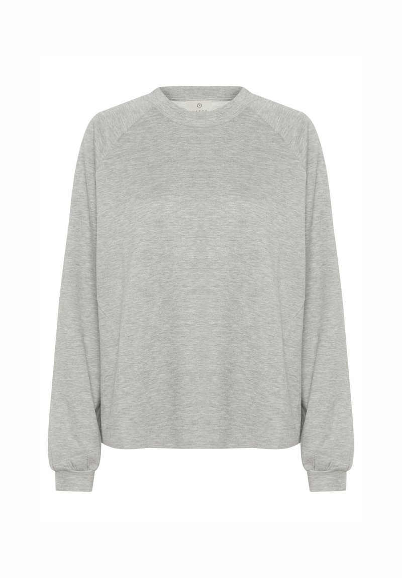 Kaffe Sweater grijs gemêleerd