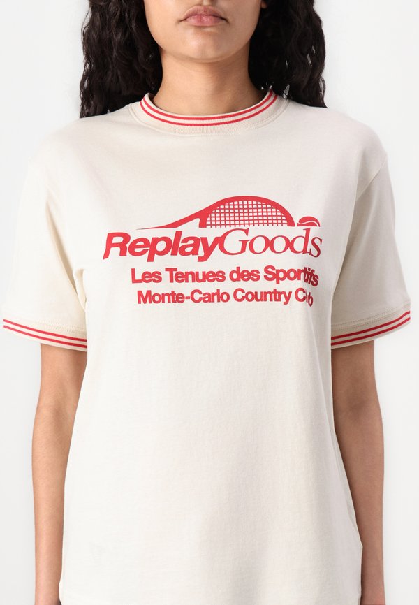 MONTE CARLO TENNIS CLUB - Print T-shirt - cream4