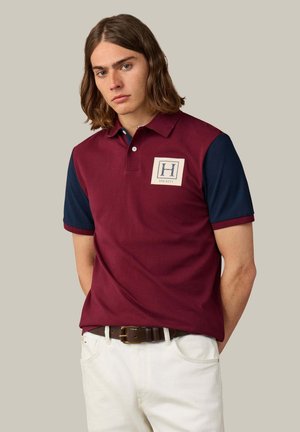 Hackett London, HACKETT LONDON POLO SHIRT HERITAGE UJK MULTI - Camiseta estampada - oxblood red