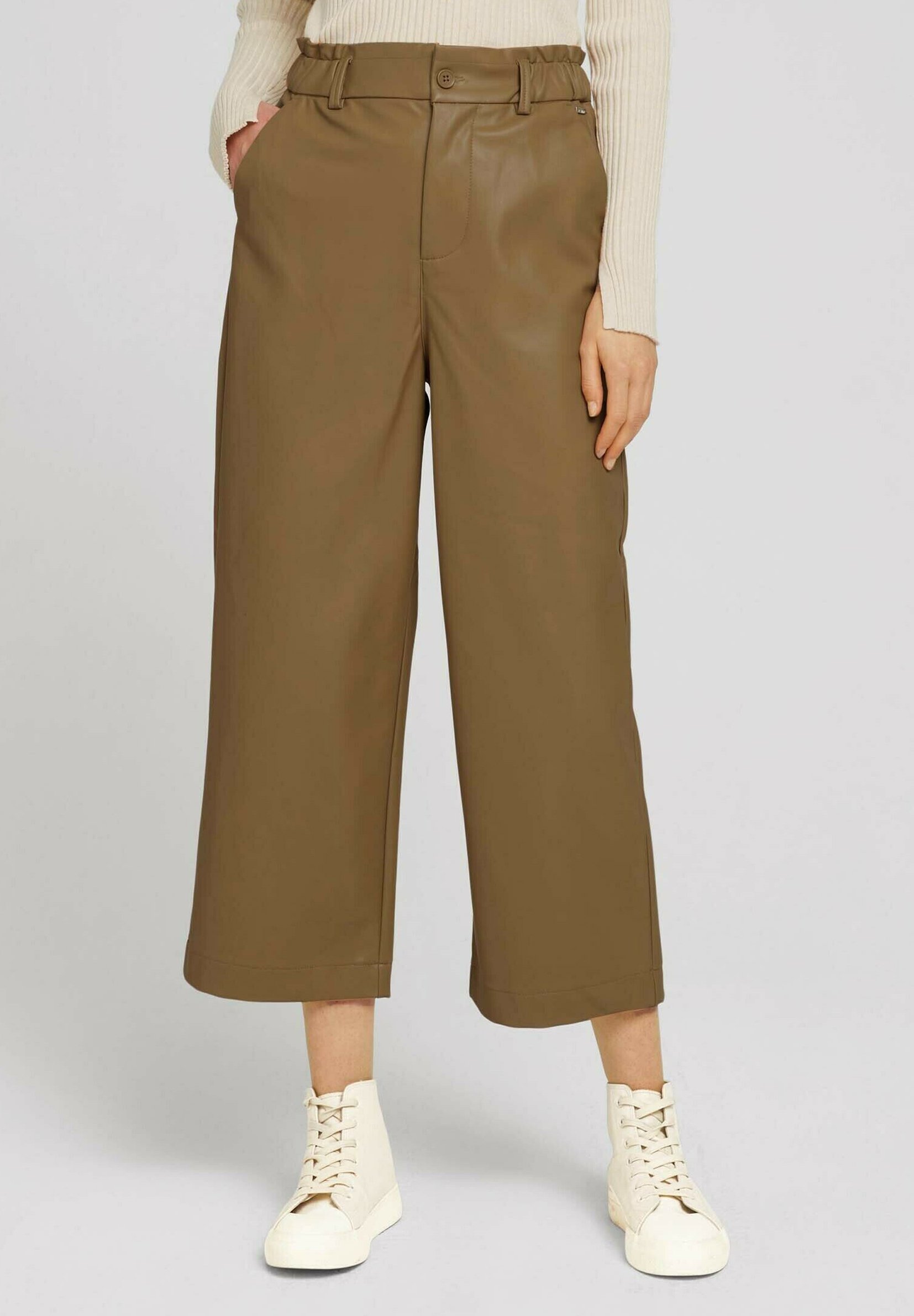 TOM TAILOR DENIM Broek - soft camel/Lichtbruin - Zalando.nl