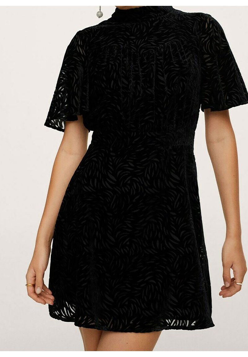 Mango Robe chemise - black