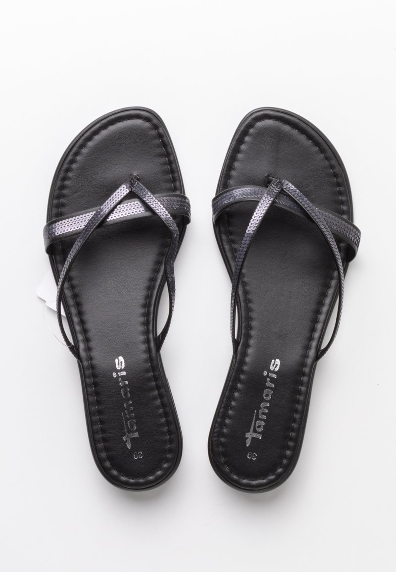 Mit Zehentrenner Zehentrenner Tamaris Schwarz Tamaris Zehentrenner