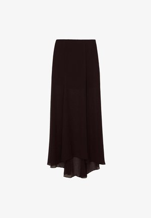 Reiss, REGULAR FIT - BEXI SHEER TEXTURED MAXI SKIRT . - Maxi skirt - chocolate brown
