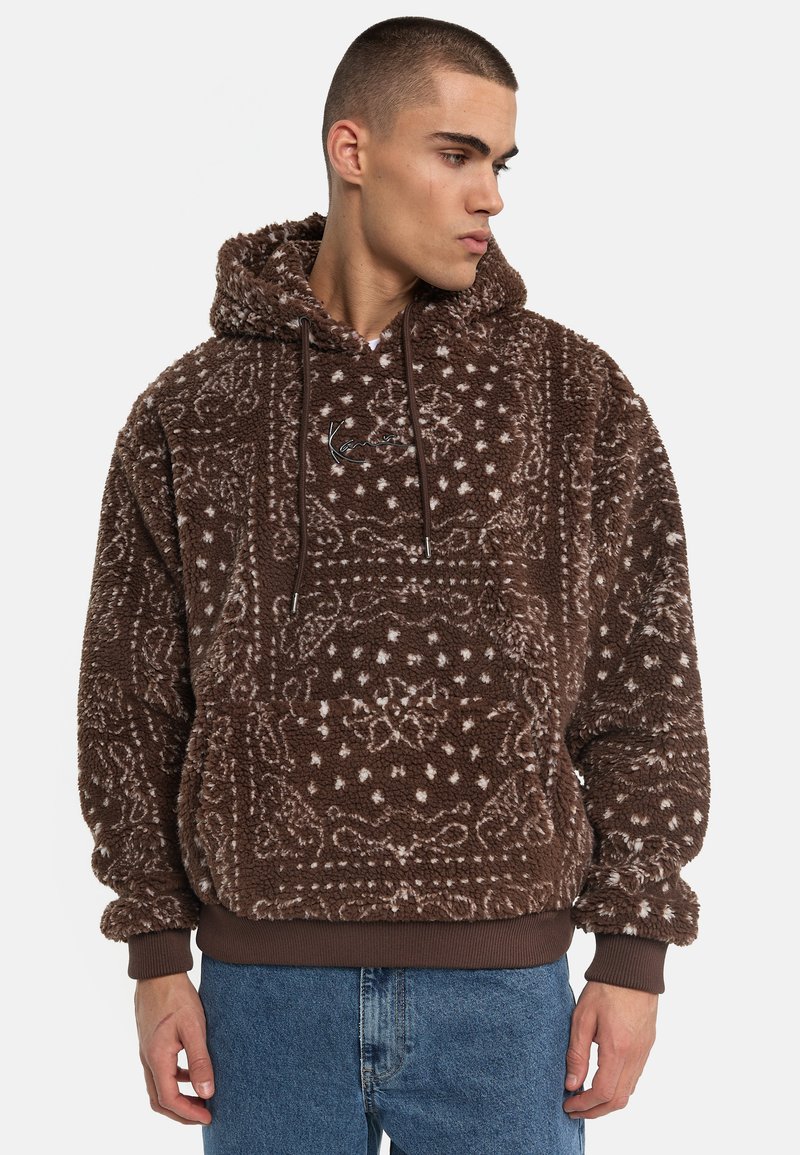 Karl Kani SIGNATURE PAISLEY HOODIE Hoodie brown/white/brown