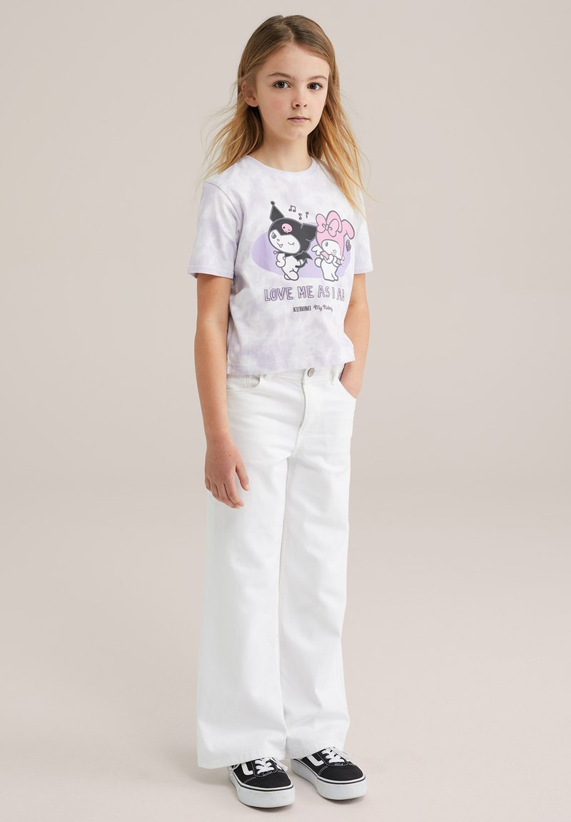 WE Fashion - Printtipaita - light purple, Suurenna