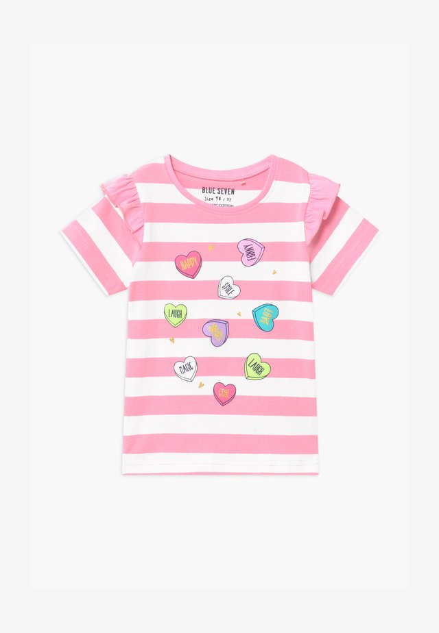 SMALL GIRLS STRIPE HEART - Printtipaita - azalee
