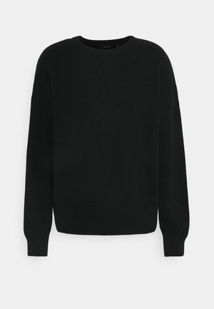 NU-IN X AZIZ LEM OVERSIZED BACKLOOP - Stickad tröja - black