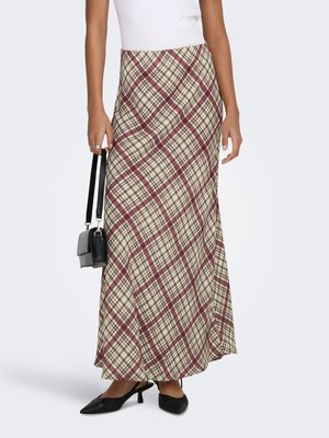 VERA MIDI - Jupe longue - windsor wine