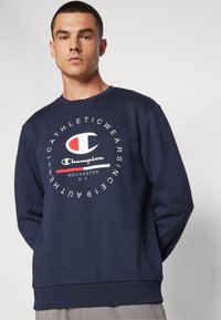 Champion GRAPHIC CREWNECK - Sudadera - dark blue