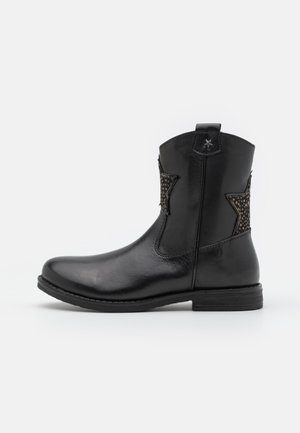 LEATHER - Cowboy-/Bikerstiefelette - black