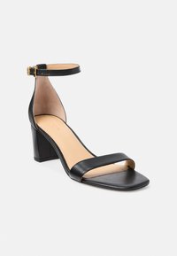 Lauren Ralph Lauren LOGAN BURNISHED LEATHER SANDAL - Sandaalid - black
