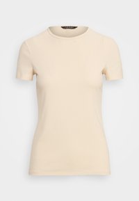 STRETCH COTTON TEE - T-Shirt basic - mascarpone cream