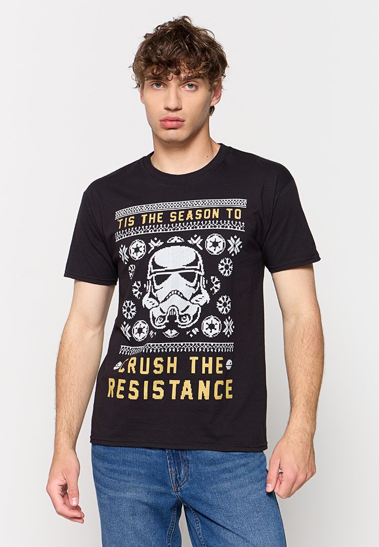 Star Wars T-shirt print zwart