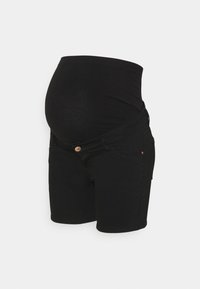Pieces Maternity PCMDELLA  - Denim shorts - black denim