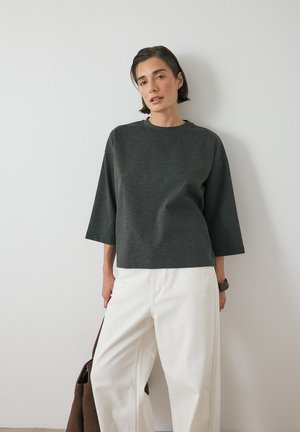 NA-KD, LONG SLEEVE - Top s dlhým rukávom - dark grey