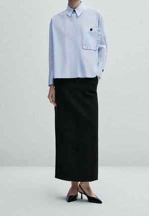 Button-down blouse - blue