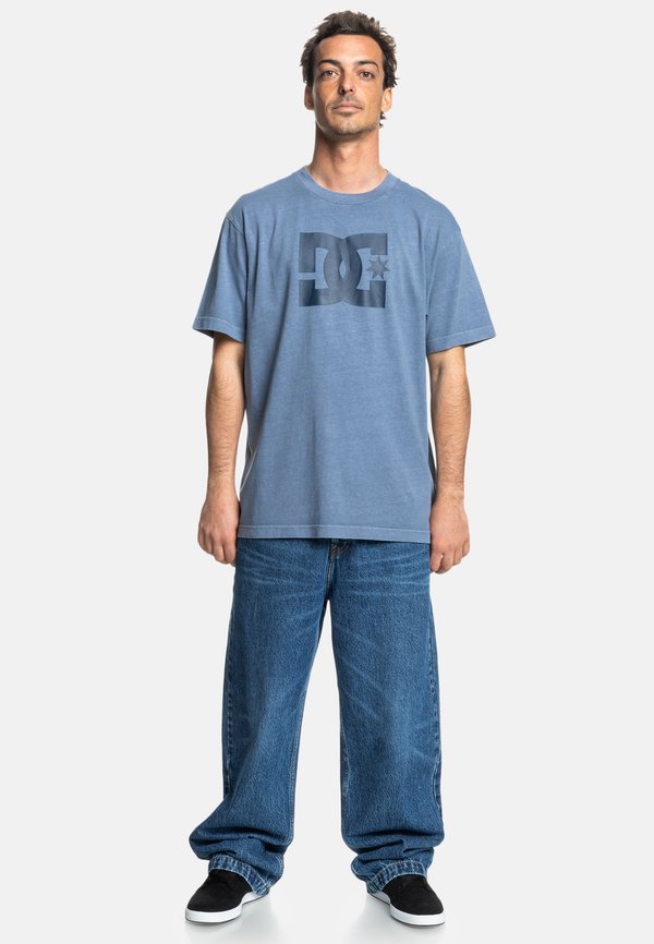 PIGMENT DYE HSS - Print T-shirt - bylw vintage indigo enzyme wash2