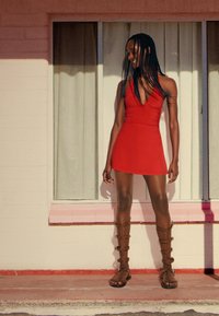 Bershka Denné šaty - red